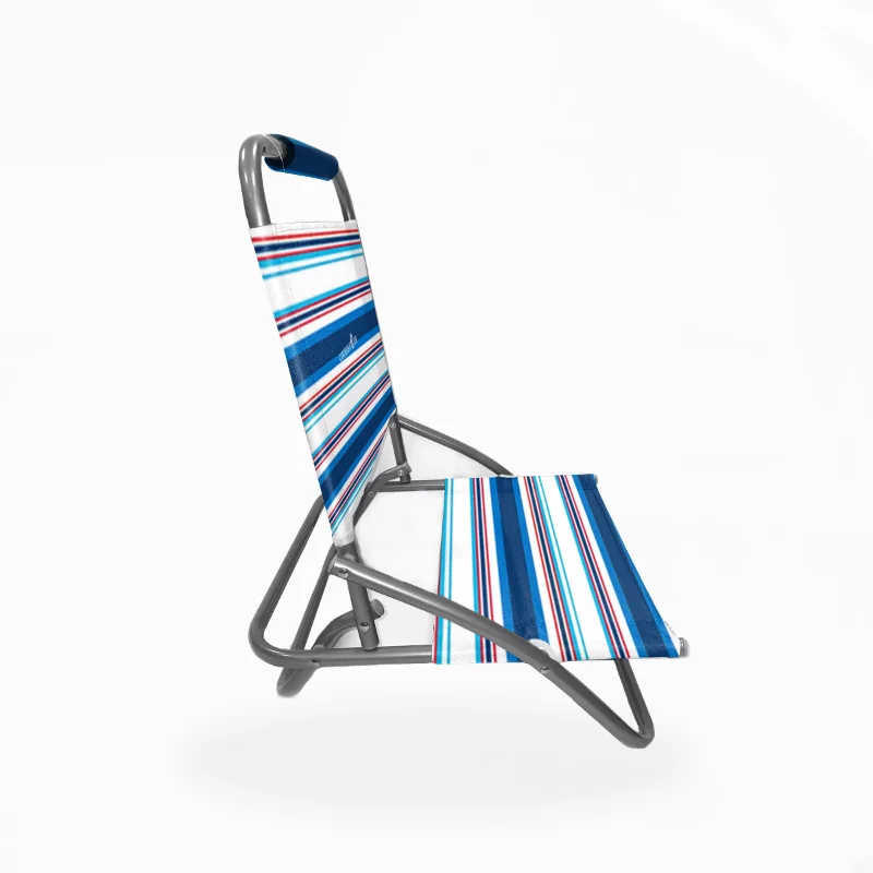 Karayip Joe Bir Pozisyon Katlanır plaj sandalyesi, Mavi / Kırmızı Şerit katlanır sandalye açık sandalye kamp sandalyesi . ' - ' . 1