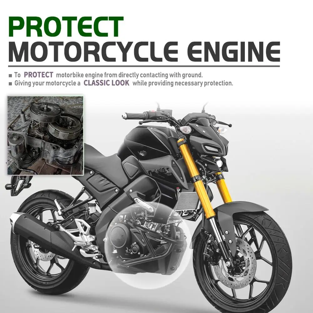 2020 MT15 Aksesuarları Motosiklet Motor çarpma koruma borusu Tampon Çerçeve Kaydırıcılar Koruma Yamaha MT - 15 MT 15 2019 . ' - ' . 1