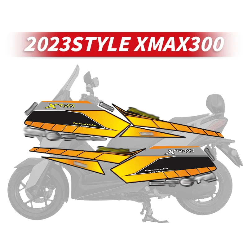 Kullanılan YAMAHA XMAX300 Aksesuarları 2023 Motosiklet Tarzı Sıcak Satış Tam Vücut Hattı Baskı Koruma Sticker Çıkartmaları Kitleri . ' - ' . 0