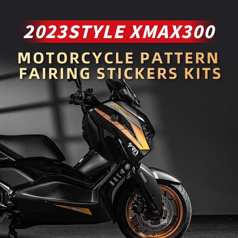 Kullanılan YAMAHA XMAX300 Aksesuarları 2023 Motosiklet Tarzı Sıcak Satış Tam Vücut Hattı Baskı Koruma Sticker Çıkartmaları Kitleri . ' - ' . 1