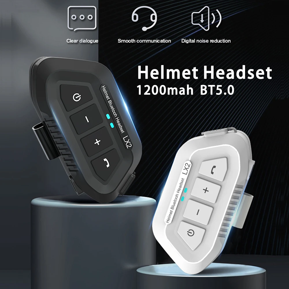 Otomatik çağrı cevaplama On / Off BT5. 0 Motosiklet Kask Kulaklık Ses Asistanı 1200mah Kablosuz Moto Kulaklık Bluetooth 5.0 . ' - ' . 0