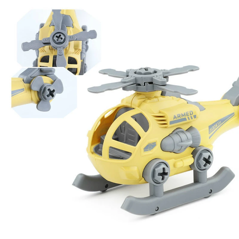 Yeni Yapı Taşları Seti Çocuklar için Yürümeye Başlayan Çocuk Oyuncakları Çocuk Eğitici Oyuncaklar Mühendislik Vehiclecar Tankı Helikopter Oyuncak Vida . ' - ' . 2