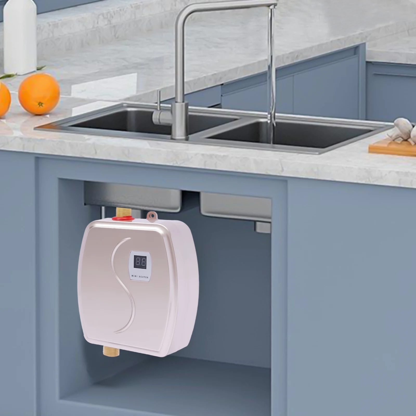 3000W Elektrikli su ısıtıcı dijital ekran anlık su ısıtma Mutfak Tankless Duş sıcak su ısıtıcı Tankless . ' - ' . 1