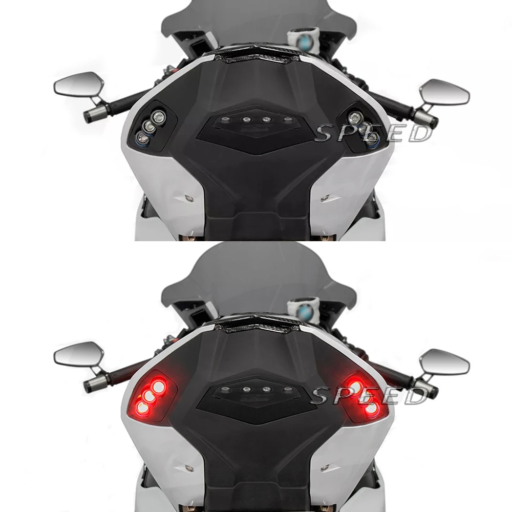 Motosiklet LED Arka Flaşör Göstergesi Flaşör Lambası Dönüş sinyal ışığı Aksesuarı BMW S1000RR s1000rr 2019 2020 2021 2022 . ' - ' . 2