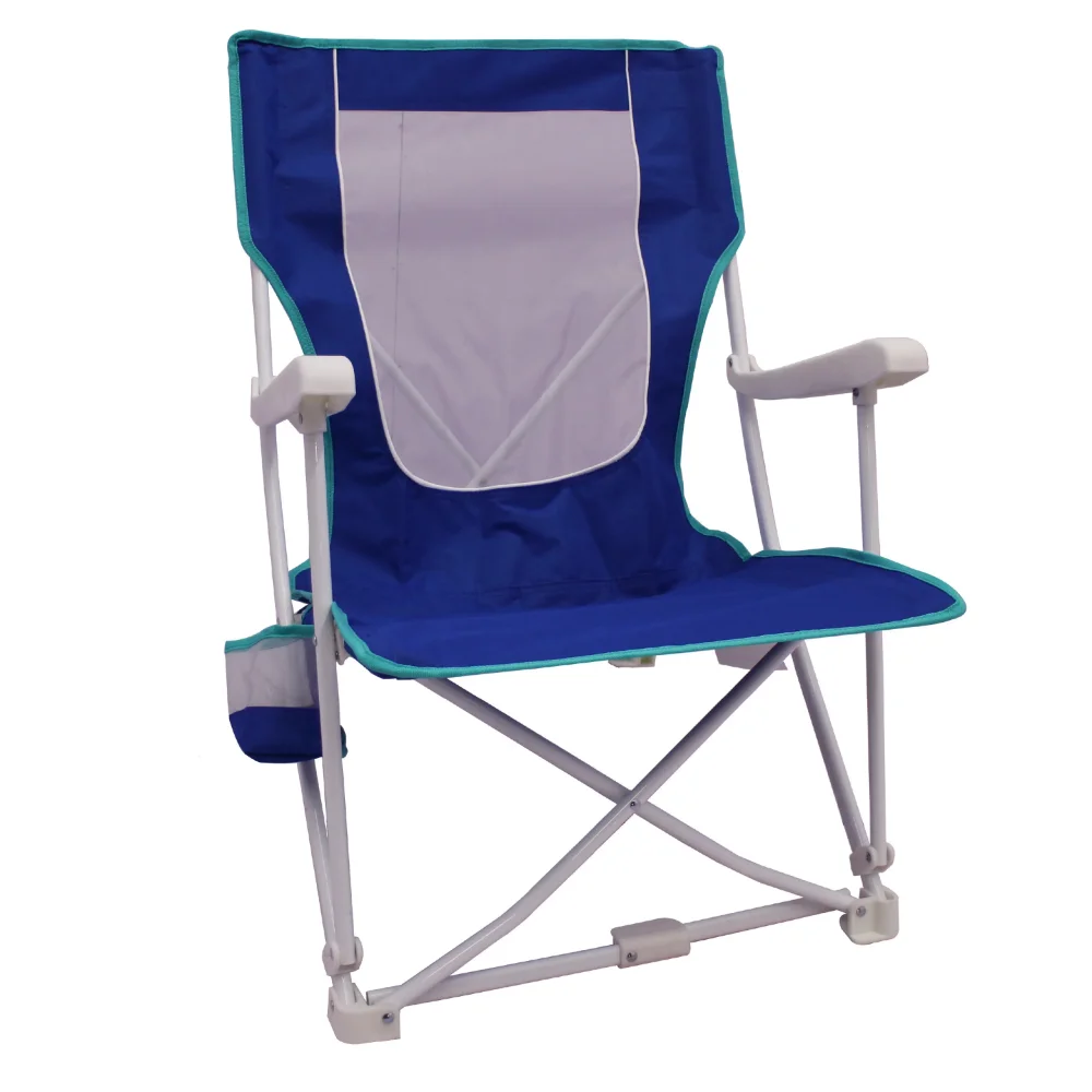 Taşıma Çantalı 2'li Katlanır Sert Kol Plaj Çantası Sandalyesi, Mavi,8,3 Lb,26,38 X 23,03 X 31,10 inç . ' - ' . 2
