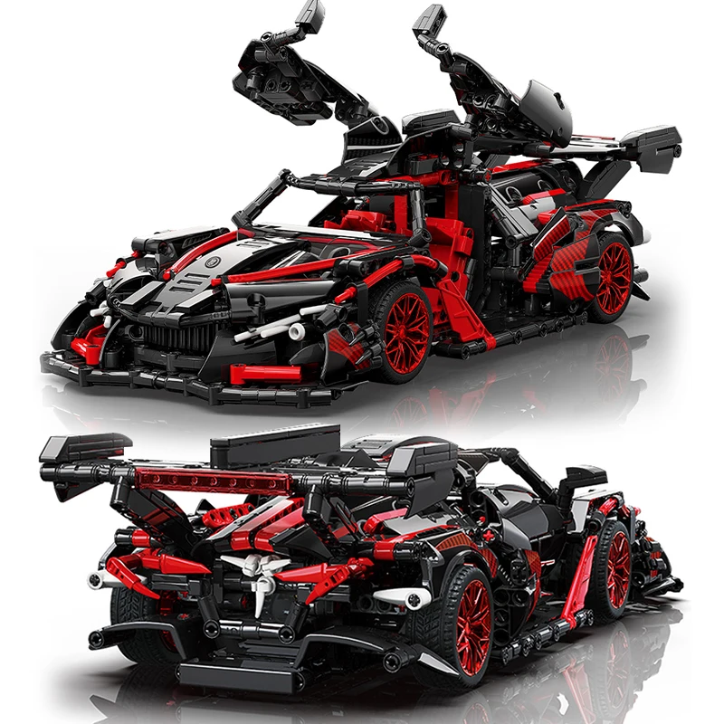 Yüksek teknoloji Uzmanı Süper Hız Şampiyonları Araba MOC Şehir 1391 adet Model Yarış Araç Yapı Taşları Tuğla DIY Oyuncaklar Çocuk İçin . ' - ' . 0