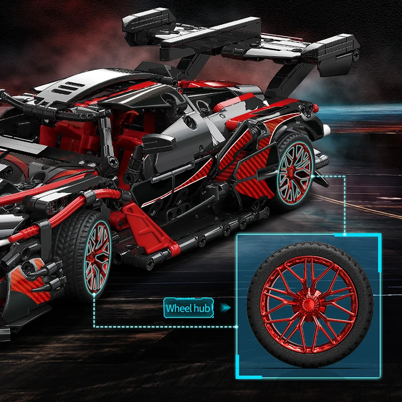 Yüksek teknoloji Uzmanı Süper Hız Şampiyonları Araba MOC Şehir 1391 adet Model Yarış Araç Yapı Taşları Tuğla DIY Oyuncaklar Çocuk İçin . ' - ' . 3