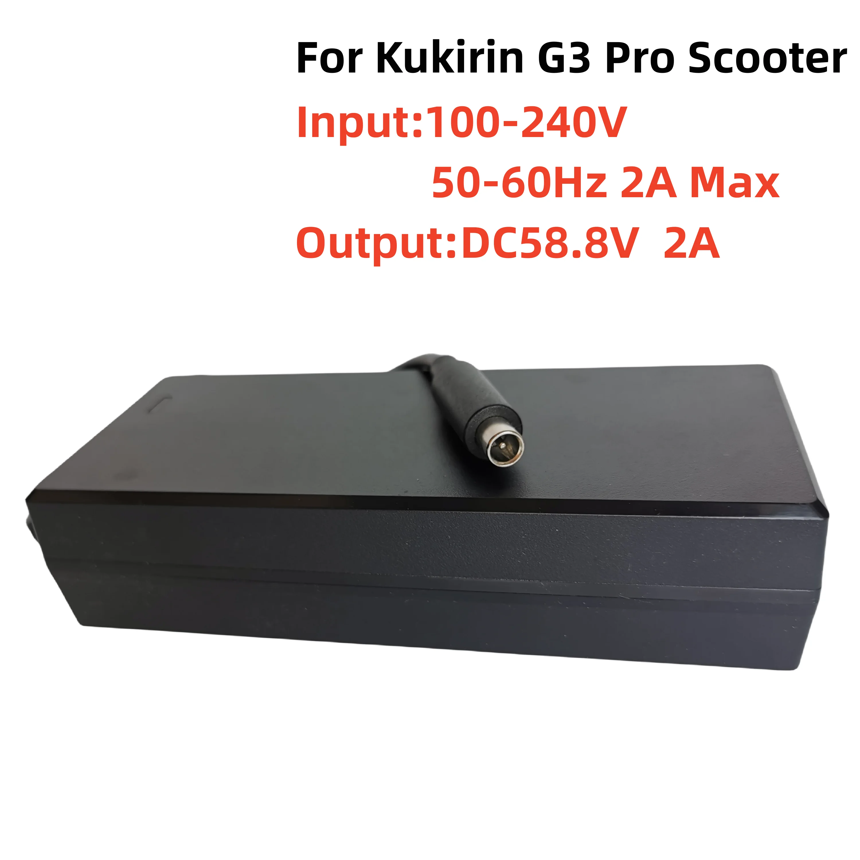 Orijinal Kukirin G3 Pro pil şarj cihazı Elektrikli Scooter 58.8 V 2.0 A Lityum Şarj Cihazı Parçaları Yedek Aksesuarlar . ' - ' . 2