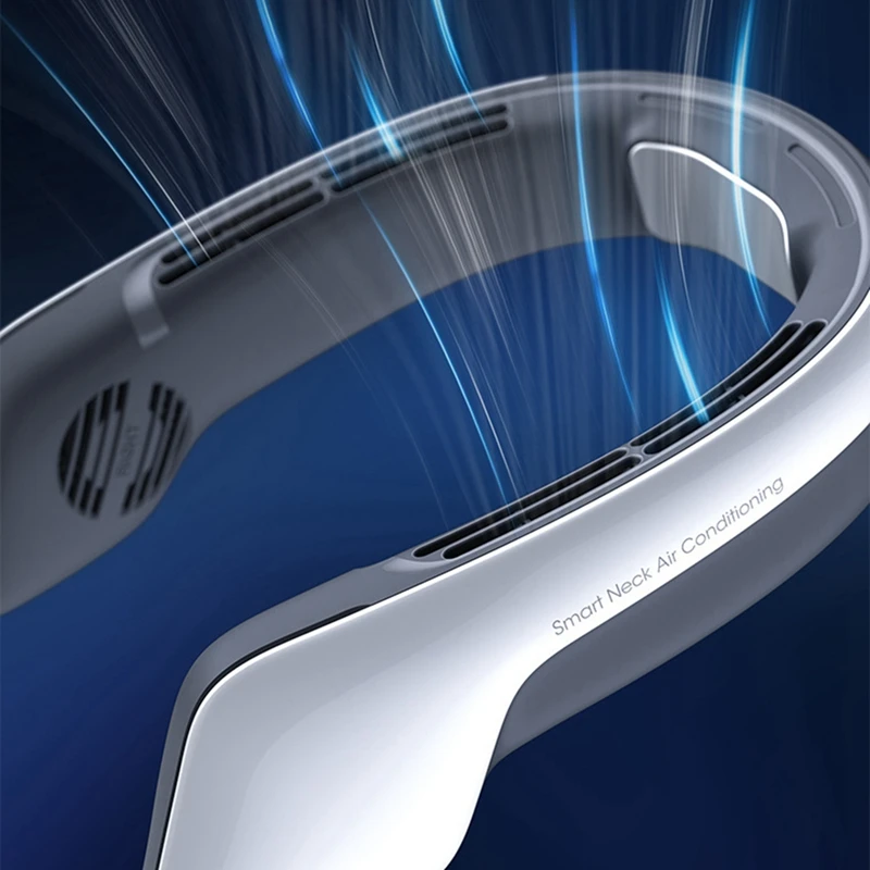Taşınabilir Boyun Fanı Elektrikli Kablosuz FAN Şarj Edilebilir Mini Ventilador Soğutma USB Bladeless Fanlar Açık Spor İçin . ' - ' . 4