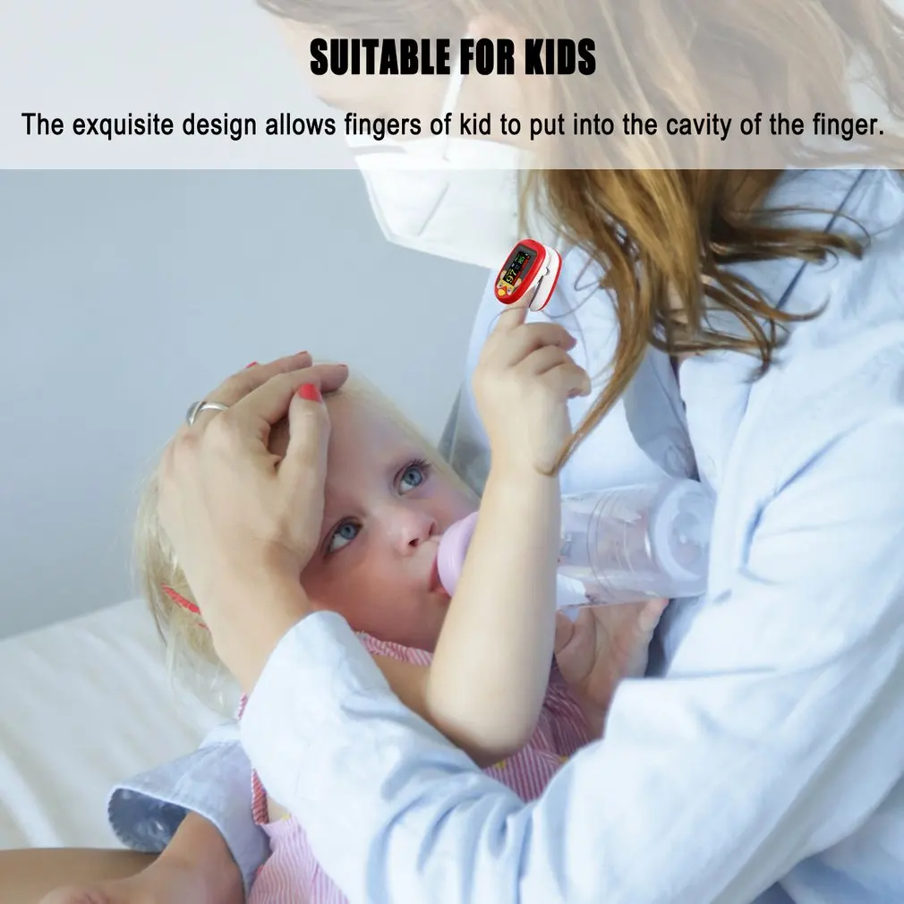 Oksimetre Bebek Parmak Pulse Oksimetre Pediatrik Kan Oksijen Doygunluğu Ölçer Yenidoğan çocuk çocuklar Şarj Edilebilir Oximetro SPO2 . ' - ' . 1