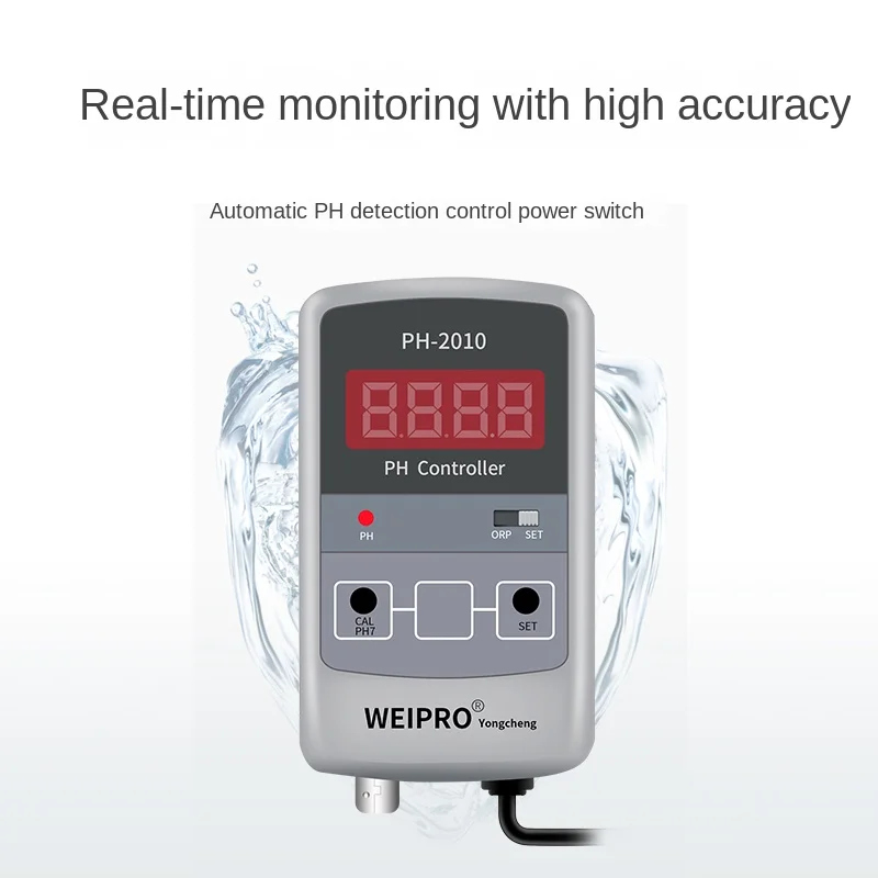 Weıpro su tankı Akvaryum PH pH Denetleyici PH2010A B pH Test Monitörü PH ölçer PH Testi . ' - ' . 2