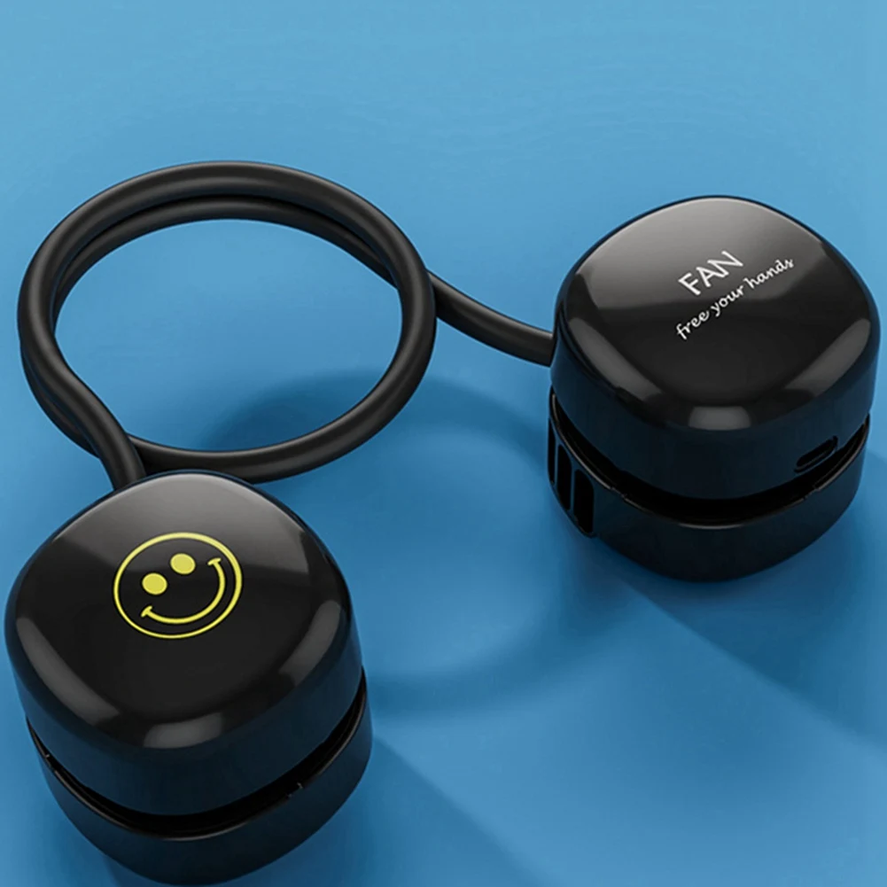 Mini Boyun Fanı Taşınabilir USB Şarj Edilebilir Dilsiz Spor NeckFans Açık Ventilador Portatil Abanicos Soğutma B . ' - ' . 2