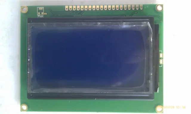 LCD12864 LCD ekran / LCD ekran modülü ST7920 yazı tipi kitaplığı mavi ve beyaz film . ' - ' . 2
