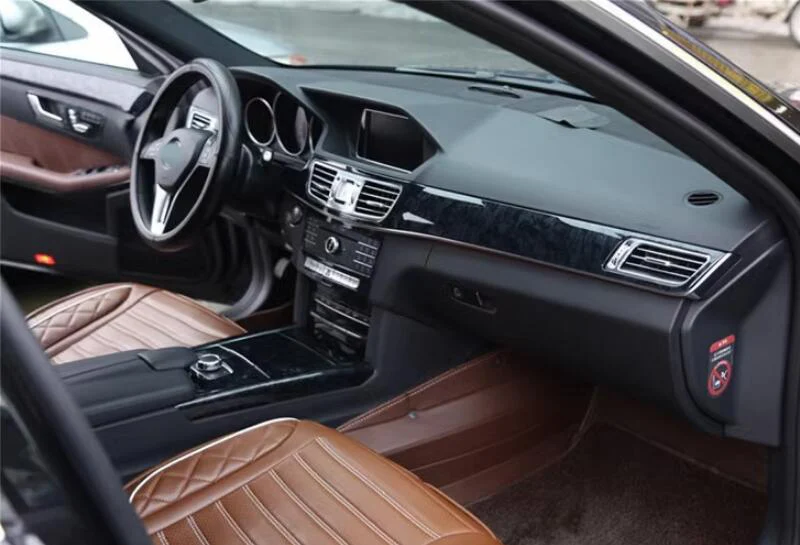 Araba İç Sequins Pervaz Modifikasyonu Dekoratif Trim Siyah maun Renk Mercedes-Benz E Sınıfı 2014 2015 . ' - ' . 0