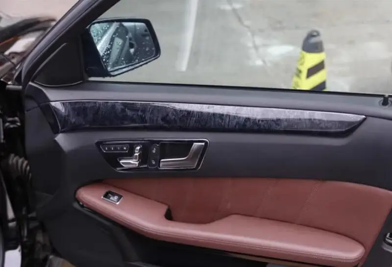 Araba İç Sequins Pervaz Modifikasyonu Dekoratif Trim Siyah maun Renk Mercedes-Benz E Sınıfı 2014 2015 . ' - ' . 4