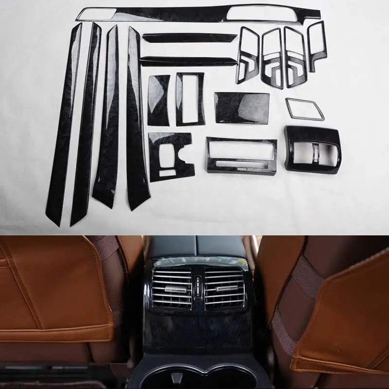 Araba İç Sequins Pervaz Modifikasyonu Dekoratif Trim Siyah maun Renk Mercedes-Benz E Sınıfı 2014 2015 . ' - ' . 5