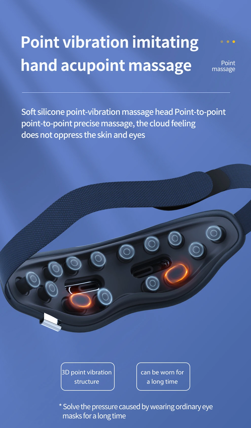 Yeni Kablosuz Akıllı Görsel Pencere Titreşim göz bakımı masaj aleti Ekipmanları Elektrikli Göz Masajı ısı sıkıştırma ile . ' - ' . 3