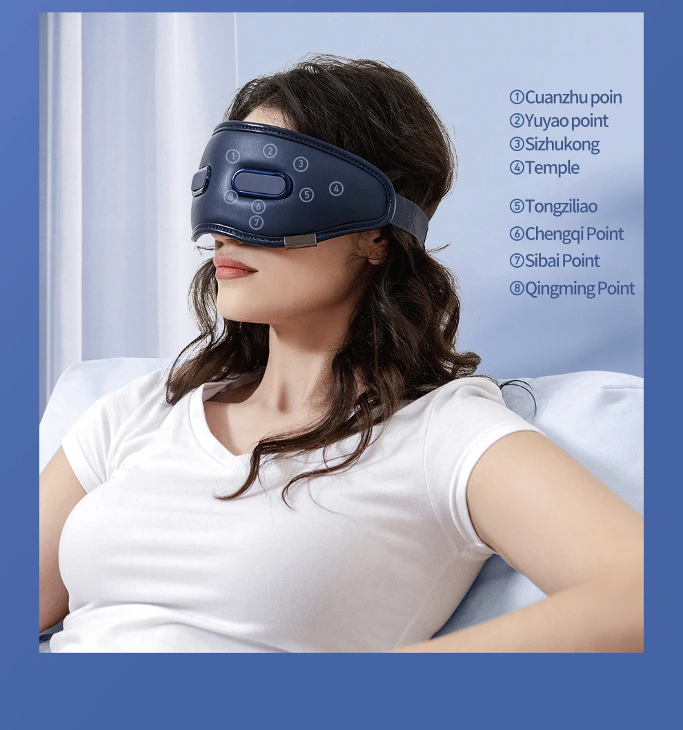 Yeni Kablosuz Akıllı Görsel Pencere Titreşim göz bakımı masaj aleti Ekipmanları Elektrikli Göz Masajı ısı sıkıştırma ile . ' - ' . 4