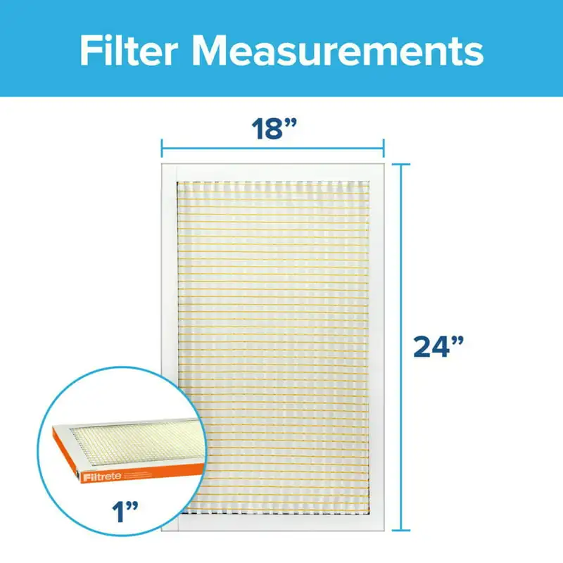 3M 18x24x1, MERV 10, Parçacık Azaltma HVAC Fırın Hava Filtresi, 800 MPR, 1 Filtre Su filtresi akvaryum filtresi su arıtıcısı . ' - ' . 1