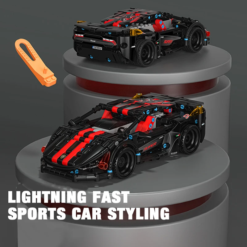 SEMBO TEKNİK 426 ADET Spor Araba Yarışı Yapı Taşları Uzaktan Kumanda Modeli Supercar Tuğla Hediyeler Oyuncaklar Çocuk Yetişkinler İçin . ' - ' . 1