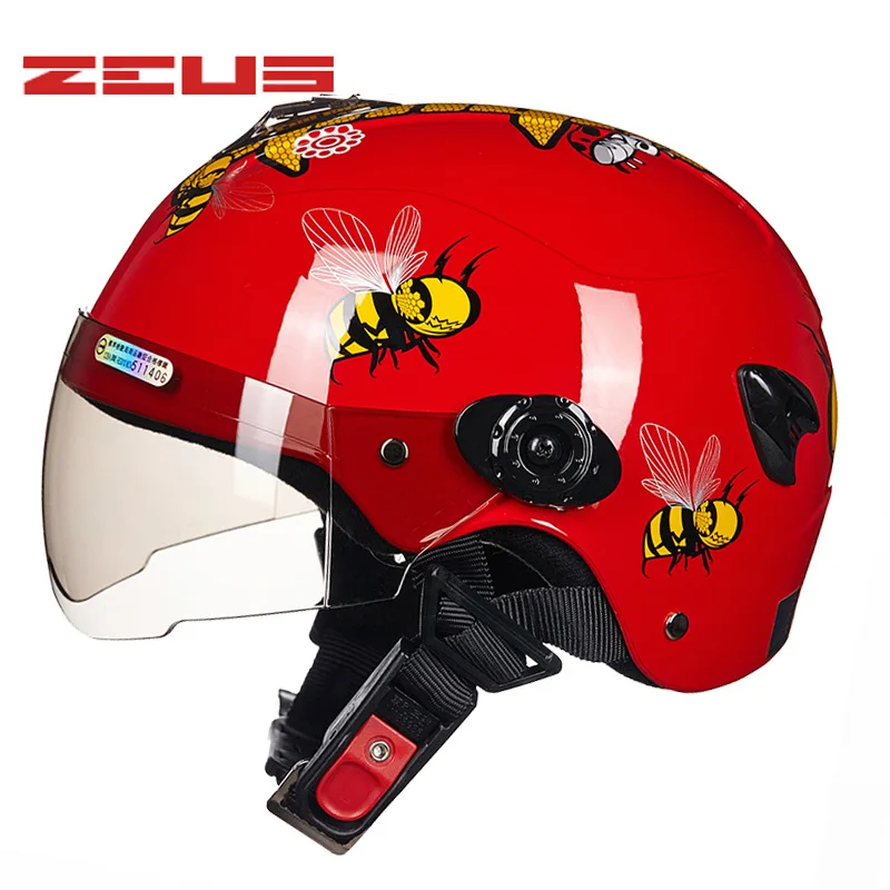 ZEUS çocuk motosikleti Kask Koruma Karton güvenlik kaskları Çocuklar için 3 ~ 9 Yaşında Çocuk Motokros Scooter Spor Kask . ' - ' . 3