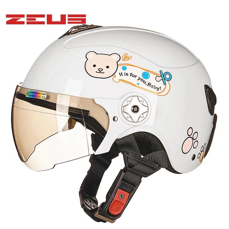 ZEUS çocuk motosikleti Kask Koruma Karton güvenlik kaskları Çocuklar için 3 ~ 9 Yaşında Çocuk Motokros Scooter Spor Kask . ' - ' . 4