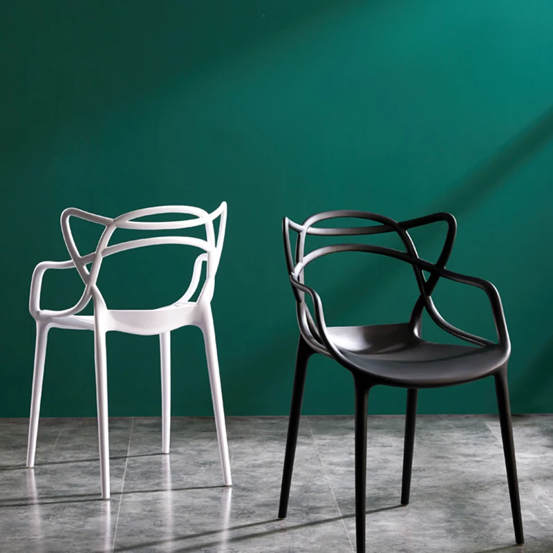 Benzersiz Tasarımcı Aksesuarları Açık Ergonomik Beyaz yemek sandalyeleri İskandinav Muebles Para El Hogar Salonu Salon dış mekan mobilyaları . ' - ' . 1