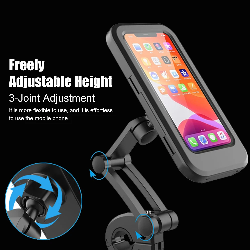 Su geçirmez Bisiklet Cep telefon tutucu Desteği Evrensel motosiklet GPS 360°Döner Ayarlanabilir Bisiklet cep telefonu tutucu Aksesuarları . ' - ' . 1