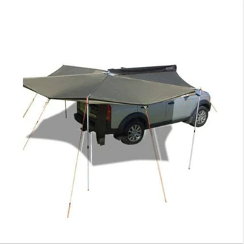 benzersiz Çatı üst çadır tente yan fan şeklinde taşınabilir katlanır alan kamp römorku araba açık yan çadır