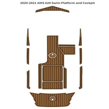 2020-2021 EKSEN A20 Yüzmek Platformu Kokpit Pedi Tekne EVA Köpük Tik Güverte Zemin Mat