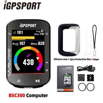 IGPSPORT BSC300 Bilgisayar Kablosuz Bisiklet Kilometre Sayacı GPS Navigasyon MTB Yol Hız Ritim Sensörü IPX6 Su Geçirmez Bisiklet Bilgisayar