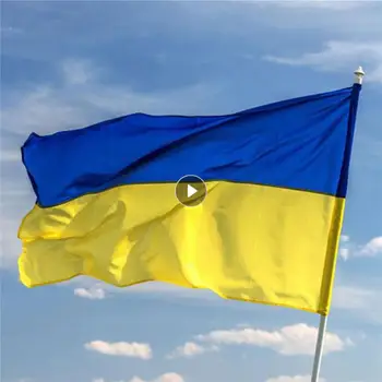 Büyük Ukrayna Bayrağı 90X150 cm Ukrayna Ulusal Uçan Bayrak Dayanıklı Polyester asmak için bayrak Bahçe iç mekan dış mekan dekorasyonu