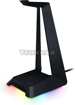 Razer Baz İstasyonu Chroma Kulaklık/Kulaklık Standı W/USB Hub: Chroma RGB Aydınlatma-3X USB 3.0 Bağlantı Noktaları-Kaymaz Kauçuk Taban