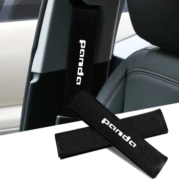 Emniyet Kemeri karbon fiber Emniyet Kemeri Omuz Kapağı Oto Emniyet Kemeri Korumak Astar Fiat Panda 169 İçin 312 319 2003-2018 Aksesuarları