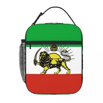 İran bayrağı İran Pehlevi yemek taşıma çantası Öğle Yemeği Çantaları Anime Öğle Yemeği Çantası Yalıtımlı Öğle Yemeği Çantası