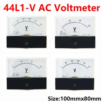 44l1 - v AC voltmetre ac10v 15 V 20 V 30 V 50 V 100 V 150 V 250 V 300 V 450 V 500 V 600 V 750 V pointer voltmetre 80 * 100mm ölçmek için tek