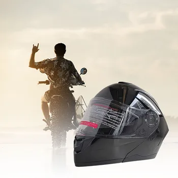 ABS motosiklet tam kask sağlam Rüzgar geçirmez kafa koruma aracı yol motosiklet için