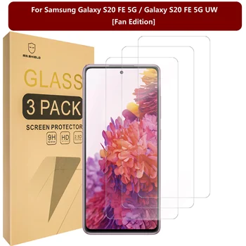 Bay Kalkan [3'lü Paket] Samsung Galaxy S20 FE 5G / Galaxy S20 FE 5G UW için Tasarlandı [Fan Sürümü] [Temperli Cam]