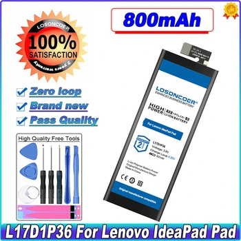 LOSONCOER L17D1P36 800mAh lenovo için batarya IdeaPad Pad L17D1P36 Cep Telefonu Pil