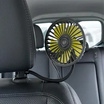 1 adet Araba Soğutma Fanı Araba Dashboard Arka Koltuk 3 hızlı Fan Araba Monte Hortum Fan USB Şarj 360 Derece Ayarlanabilir Yaz Fan