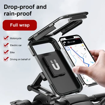 Su geçirmez Motosiklet telefon tutucu Desteği Evrensel Gps Yamaha Nmax 155 İçin Aksesuarları Bisiklet telefon tutucu