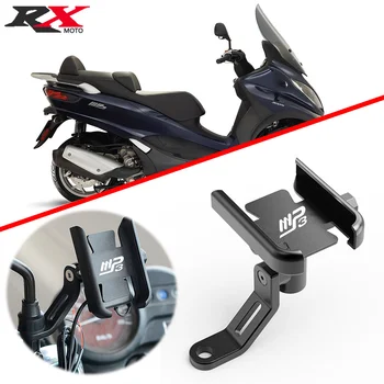 2023 Yeni Piaggio MP3 250 300 500 HPE Spor Scooter Motosiklet Aksesuarları gidon Cep telefon tutucu GPS stand braketi
