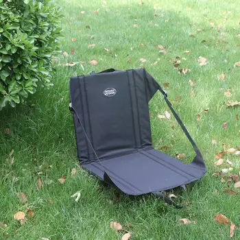 Taşınabilir kamp sandalyesi Mat Katlanır kamp sandalyesi Arkalığı yastık pedi bahçe katlanır sandalyeler Piknik Plaj Açık Aksesuarları