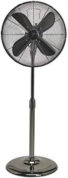 Ayaklı Ayakta Fan, 3 Hız salınımlı vantilatör Ayarlanabilir Yükseklik, Fırçalanmış Bakır Antika Fan, 16 inç El fan Küçük fan