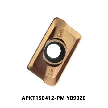 APKT Ekler APKT150412-PM YB9320 APKT150412 PM Omuz Freze Uçları Çelik Ve Paslanmaz İşleme Torna kesici aletler