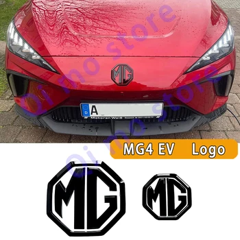 Yedek Logo Otomatik Koruma ABS MG4 MG MULAN EV 2021 2022 2023 Yama Otomatik Siyah Rozet 3D Çıkartması Yükseltilmiş Harfler Çıkartmalar