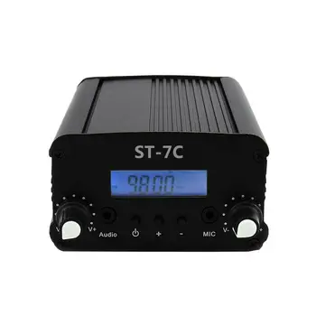 1W/7W 76-108MHZ Stereo PLL FM Verici Yayın radyo istasyonu (Güç değiştirilebilir)
