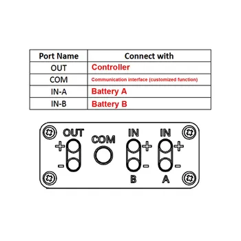 Ebike Çift Pil Bağlantı Adaptörü Switcher Modülü Artırmak Pil Kapasitesi Çift Pil Paralel Modülü İle 20V-72V 20-60V