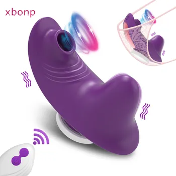 Manyetik Emme Vibratör Kadın Giyilebilir Klitoris Enayi Klitoris Stimülatörü U G Noktası Yetişkin Ürünleri Seks Oyuncak kadın Külot