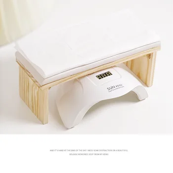 Manikür masası El istirahat yastığı İçin kol dayanağı Standı Manikür Salon İçin Ahşap Tırnak Sanat Aracı El istirahat yastığı Tutucu